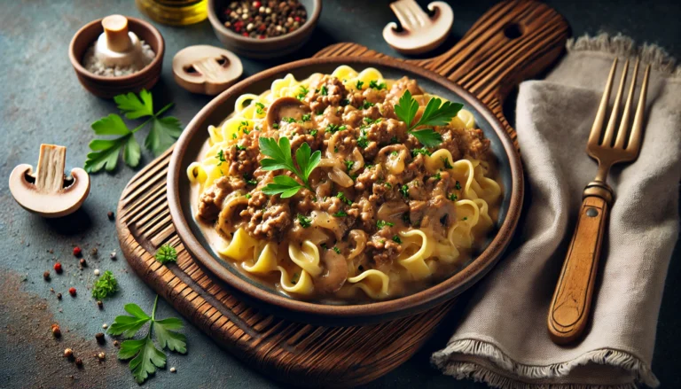 tasty Ground Beef Stroganoff Recipe