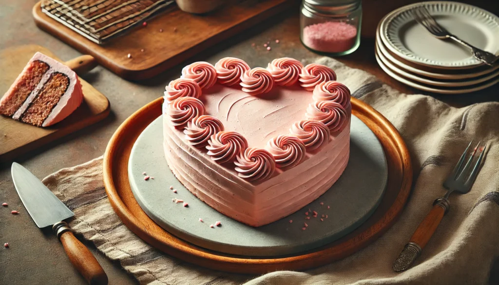 heart cake serving dish