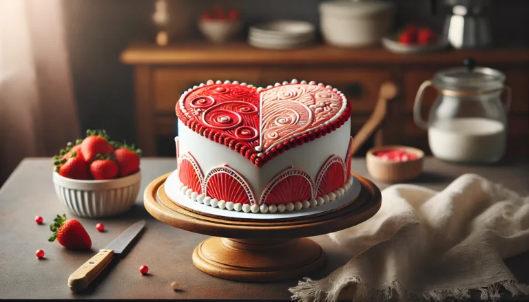 Heart cake recipe easy and tasty