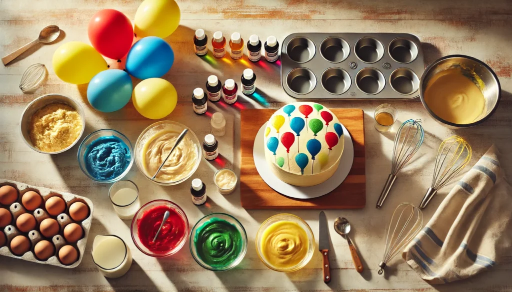 cooking stage of balloon cake recipe