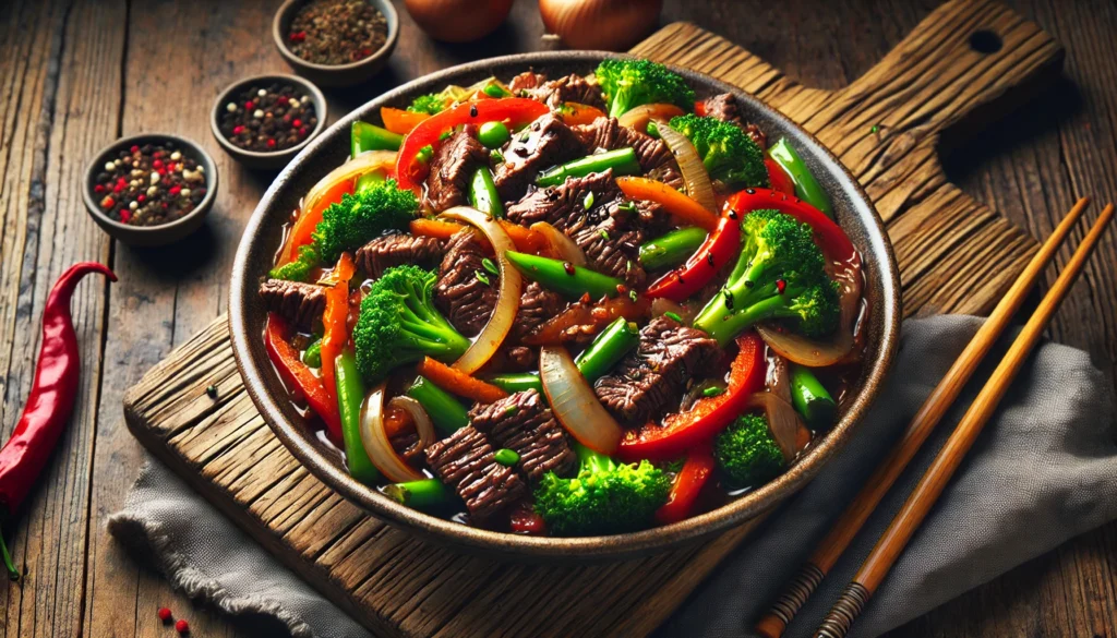 serving of Beef Stir Fry Recipe