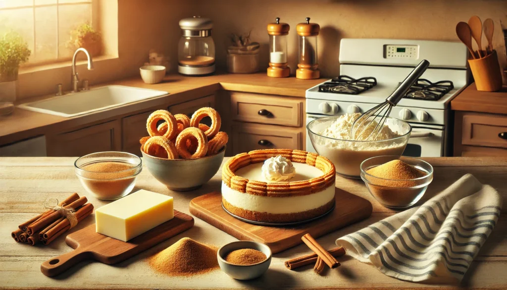 PREPARATION OF Churro Cheesecake​