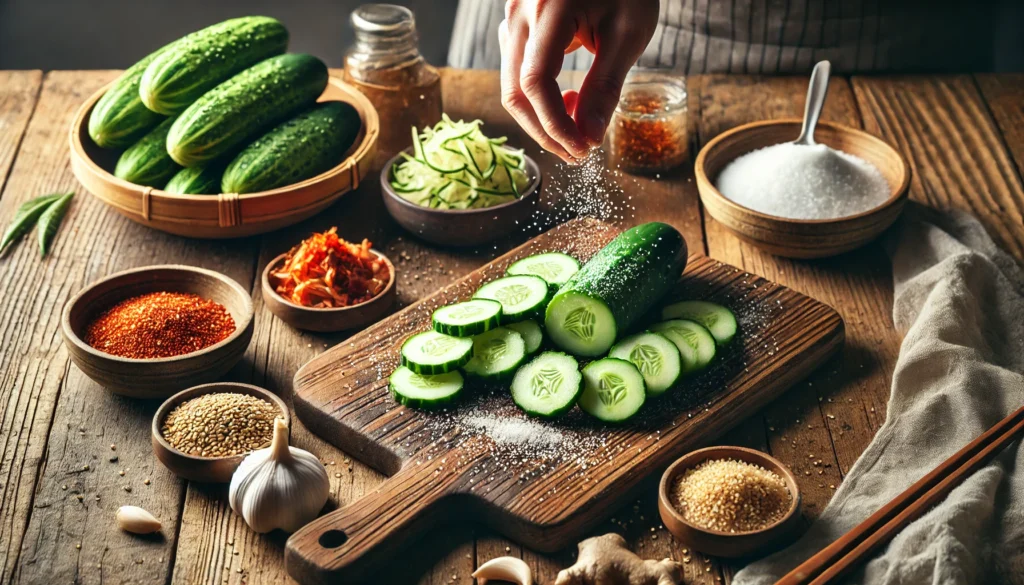 preparation of Cucumber Kimchi Recipe